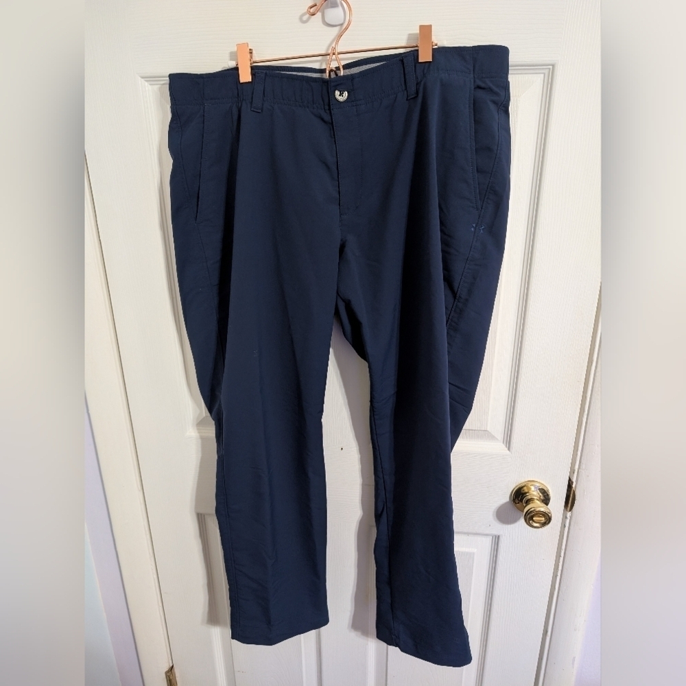 Under Armour Mens Golf Pants Blue Size 40x30 1342264 Tapered